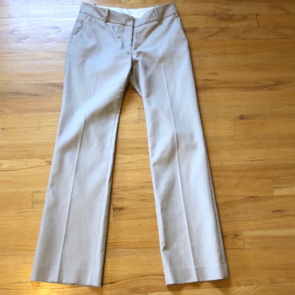 JCrew flat front khaki suit pants